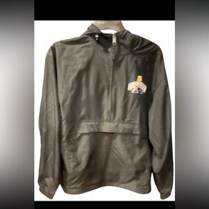 Champion  unisex hooded pullover Windbreaker jacket university of Albany logo